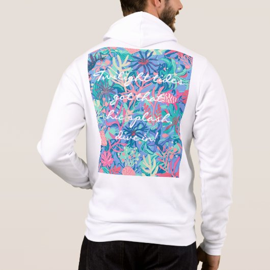 Full zip hoodie in stylish graphic パーカ (裏面)