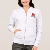Full-Zip Hoodie : My Only Queen (white) パーカ (正面)
