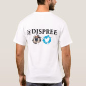 FULLBLASTのDJの酒宴の無線のロゴのワイシャツ Tシャツ (裏面)