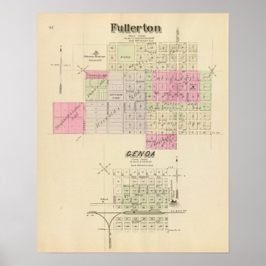 Fullerton and Genoa, Nebraska ポスター (正面)