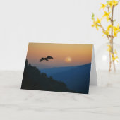 fullmoonのワシの上昇 カード (黄色い花)