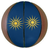 Fullsize Basketball with Flag of Macedonia バスケットボール (縦)