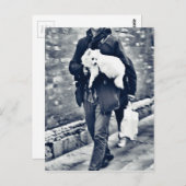 fullsizeoutput_c78白黒ポメラニア犬 ポストカード (正面/裏面)