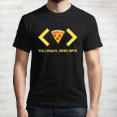 FullSnack Developer – コード&ピザ Tシャツ