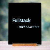 Fullstack Dev Banners アクリルサイン (ニュートラル)