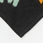 Fulltime Funky Funny Dinosaur Skateboarding  フリースブランケット (角)