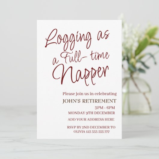 Fulltime Napperのおもしろい廃棄としてロカスタムグする 招待状 (スタンド正面)