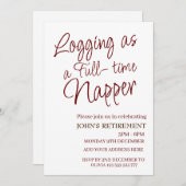 Fulltime Napperのおもしろい廃棄としてロカスタムグする 招待状 (正面/裏面)