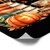 Fully Booked For Fall Cozy Autumn Reading Gift  ポスター (角)