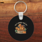 Fully Booked This Fall Bookworm Dragon Autumn Read キーホルダー (正面)