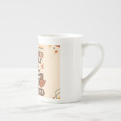 Fully booked weekend design ボーンチャイナマグカップ (右)