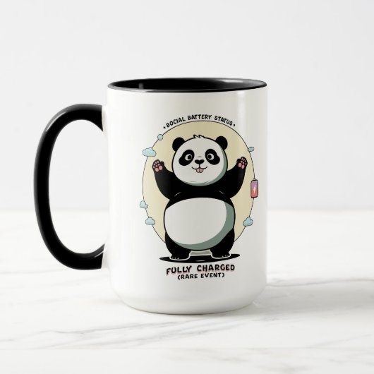 Fully Charged Rare Event – Social Battery マグカップ (左)