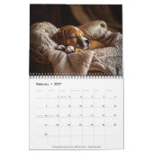 Fully Customizable 2026 Puppies Wall Calendar カレンダー (2月 2027)