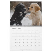 Fully Customizable 2026 Puppies Wall Calendar カレンダー (1月 2026)