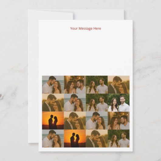 Fully Customizable Anniversary Card for Couple (裏面)