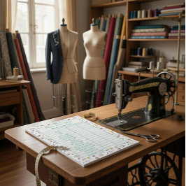 Fully Customizable Body Measurements Chart Notepad ノートパッド