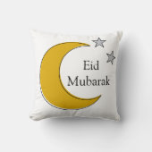 Fully Customizable Eid Mubarak Pillow クッション (正面)