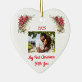 Fully customizable first Christmas ornament セラミックオーナメント (右)