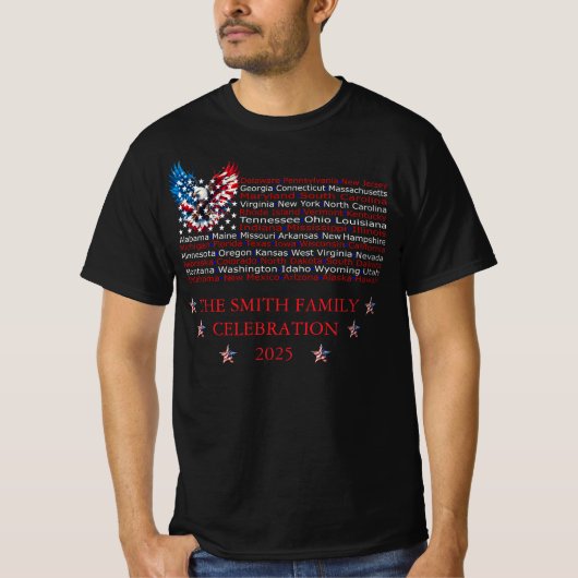 Fully Customizable Patriotic 4th of July Design Tシャツ (正面)