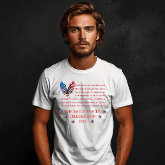 Fully Customizable Patriotic 4th of July Design Tシャツ