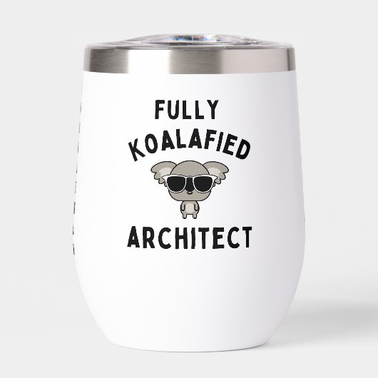 Fully Koalafied Architect Koala Cartoon Sunglasses (正面)
