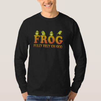 Fully Rely On God Frog Kids  Fully Rely On God Fro Tシャツ