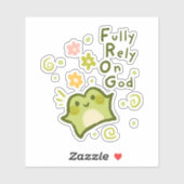 Fully Rely On God - Matcha The Frog シール (シート)
