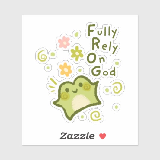 Fully Rely On God - Matcha The Frog シール (シート)