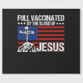 Fully Vaccinated By The Blood Of Jesus ラッピングペーパー (フラット)