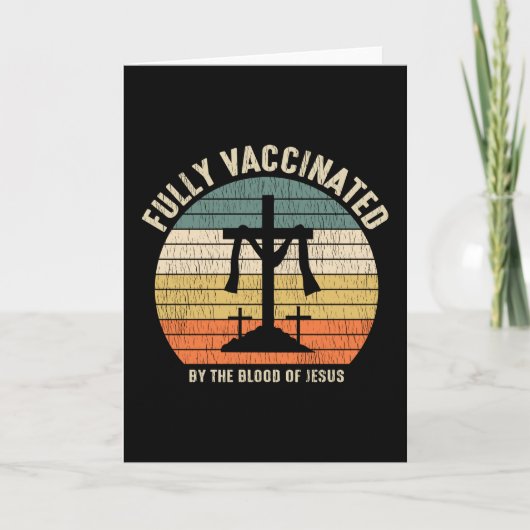 Fully Vaccinated By The Blood Of Jesus Christian カード (正面)