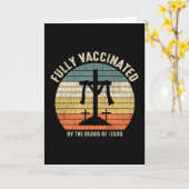 Fully Vaccinated By The Blood Of Jesus Christian カード (黄色い花)