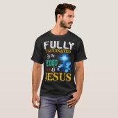 Fully Vaccinated By The Blood Of Jesus Shining Cro Tシャツ (正面フル)