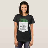 FULLY VACCINATED STILL ANTISOCIAL CACTUS  VACCINAT Tシャツ (正面フル)