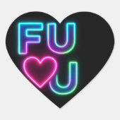 FULU Heart Shaped Sticker ハートシール (正面)