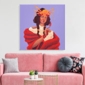 Fumadora de Jazmín キャンバスプリント (インサイチュ (リビング))