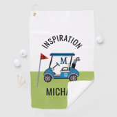 Fun 19th Hole Custom Cart Personalized  ゴルフタオル (インサイチュ)