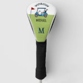 Fun 19th Hole Custom Cart Personalized  ゴルフヘッドカバー (正面)