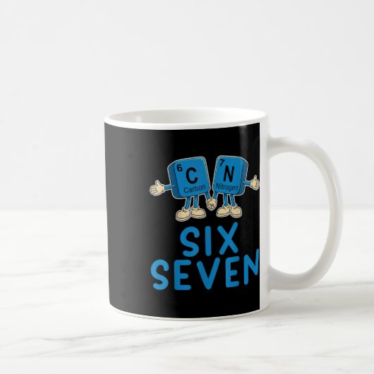 Fun 67 Meme Six Seven Funny Science Teacher Period コーヒーマグカップ (右)