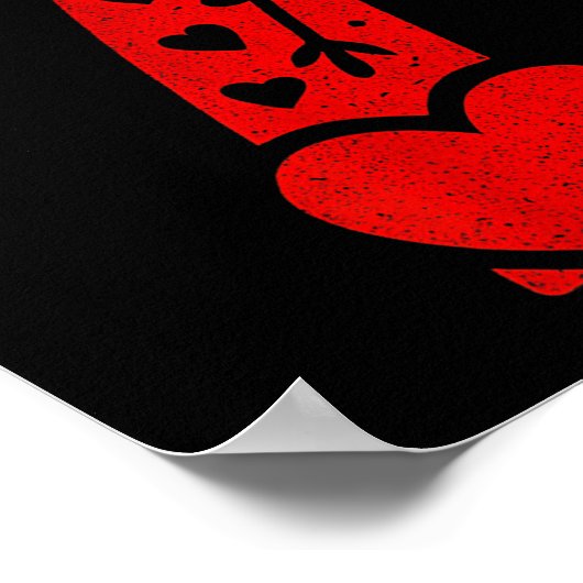 Fun 67 Number 6-7 6 7 Matching Valentine Six Seven ポスター (角)