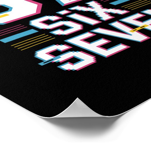 Fun 6 7 Six Seven Meme  ポスター (角)