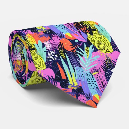 Fun 90s style tiled pattern  ネクタイ (ロール)