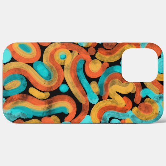 Fun, abstract, colorful phone case Case-Mate iPhoneケース (裏面 (横))