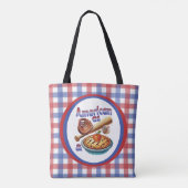 Fun American as Baseball & Apple Pie トートバッグ (裏面)