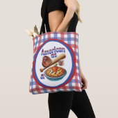 Fun American as Baseball & Apple Pie トートバッグ (クローズアップ)