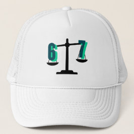 Fun and Catchy "6-7"  キャップ