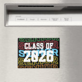 Fun and Catchy "Senior Class Of 2026" Magnet マグネット (インサイチュ (食洗機))