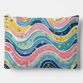 Fun and Colorful Hippie Abstract Art アクセサリーポーチ (正面)