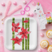 FUN AND FESTIVE SQUARE PAPER PLATE ペーパープレート (パーティー)