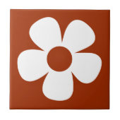 Fun and Funky 60s 70s Retro Flower タイル (正面)