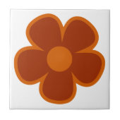 Fun and Funky 60s 70s Retro Flower タイル (正面)